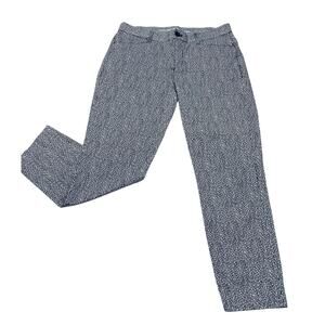 Gap Geometric Print Pants 'Slim City Khakis" Black & White Size 4